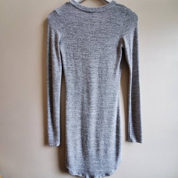 Wilfred Free V neck - light weight dress - mini, XS size, light heather gray - Picture 4 of 4